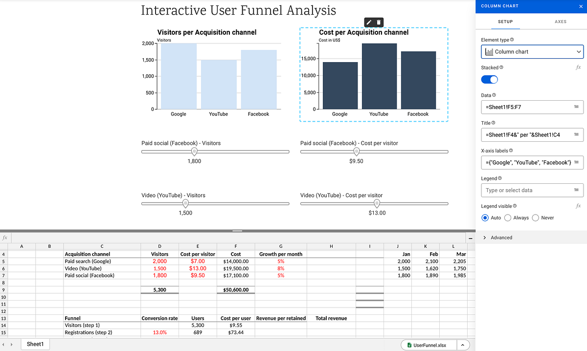 GRID’s editor in action
