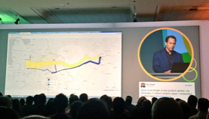 Qlik’s Drew Clarke recreating Minard’s map in Qlik Sense on stage