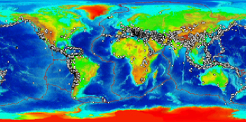 Map of significant earthquakes from NOAA